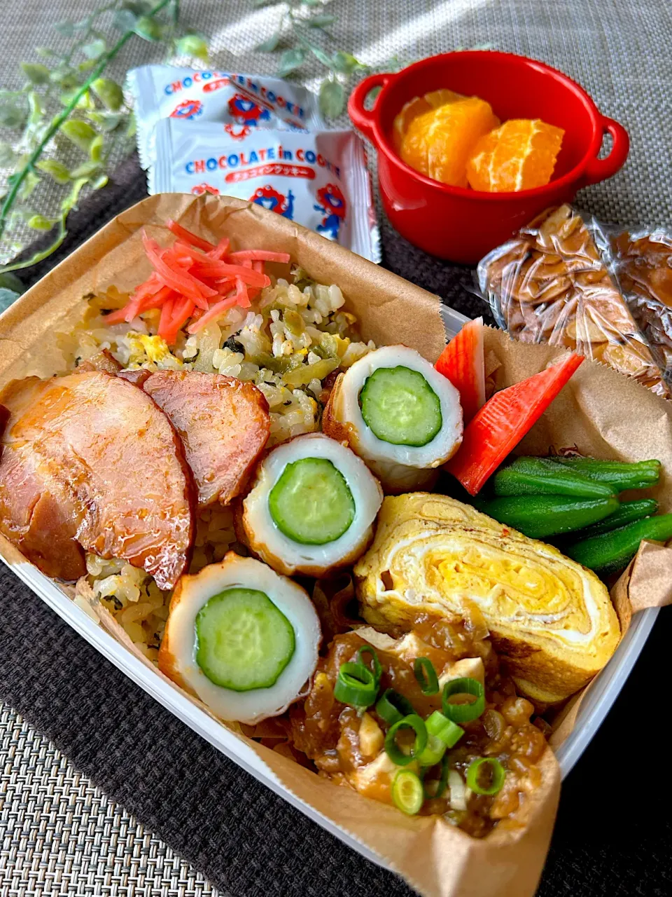 【からちゃん風弁当】チャーシューと高菜チャーハン弁当|まなまな♡さん