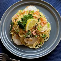 株と小エビのパスタ|natuさん