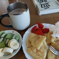 パンケーキの朝食|shimarirsさん