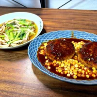 簡単焼きハンバーグ|独身男性の圧力鍋節約調理さん