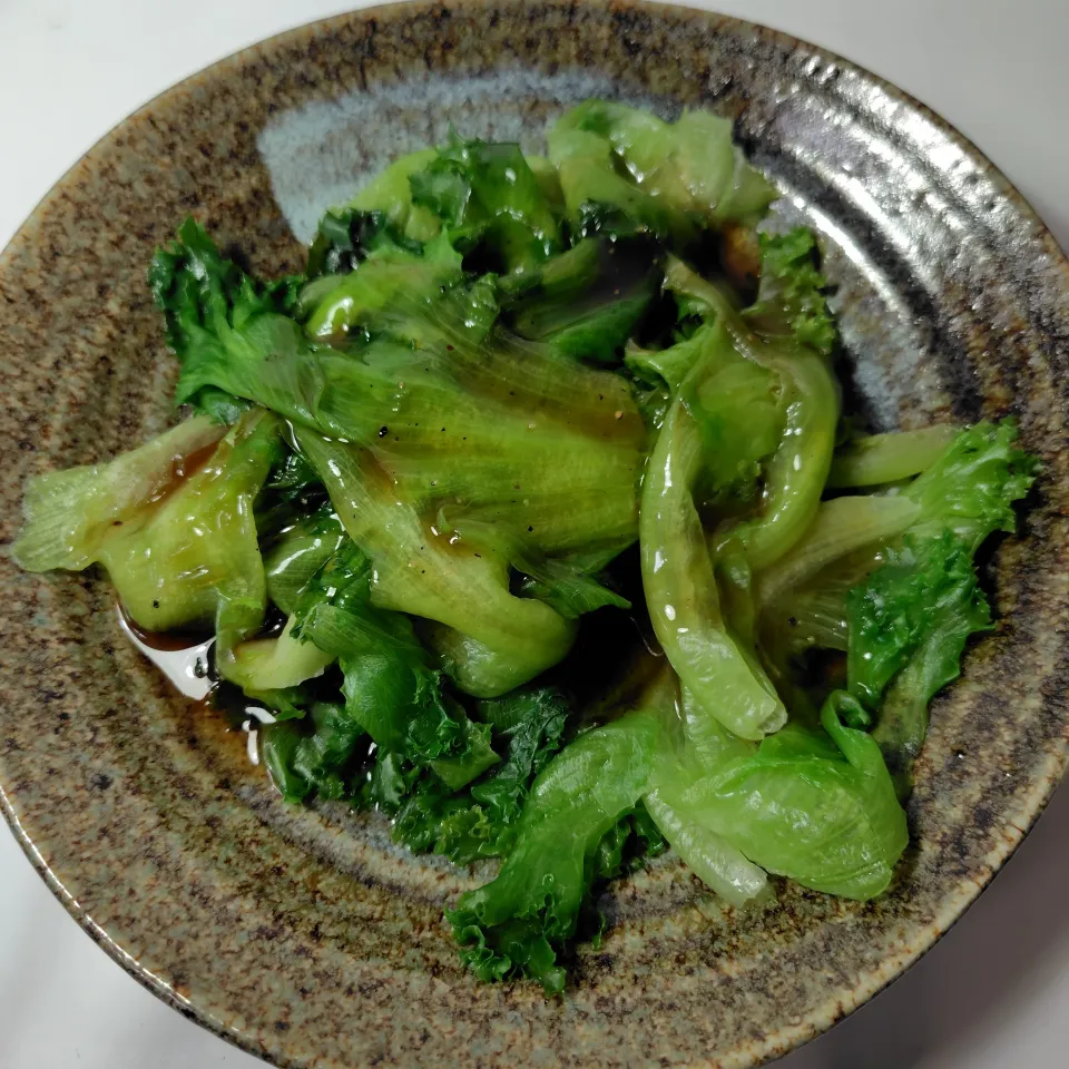 茹でたレタスのオイスターソースソースがけ|ハイドランジアさん