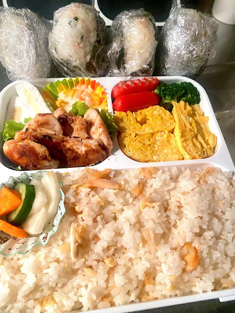 鮭弁🐟鶏塩麹焼き|高1男子-マッチョ計画さん