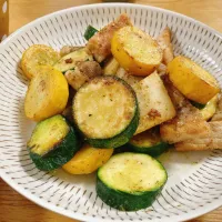 ズッキーニと豚肉のバジルソース炒め|saimaricoさん