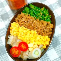 3色そぼろ弁当|ルルさん
