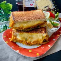 カボチャのキーマーカレーde ホットサンド|スイーツポテトさん