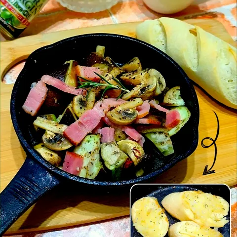 「日清やさし～く香るエキストラバージンオリーブオイル」を使ってみたSnapdishの料理・レシピ写真:アルモンデアヒージョ