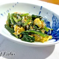 炒り卵とほうれん草の胡麻和え|Tomoさん