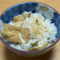 厚揚げと山椒の炊き込みごはん|マシュマロールさん