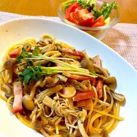 和風きのこパスタ|Mikaさん