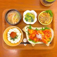 ささみで鶏チリのおぼんごはん|すずさん