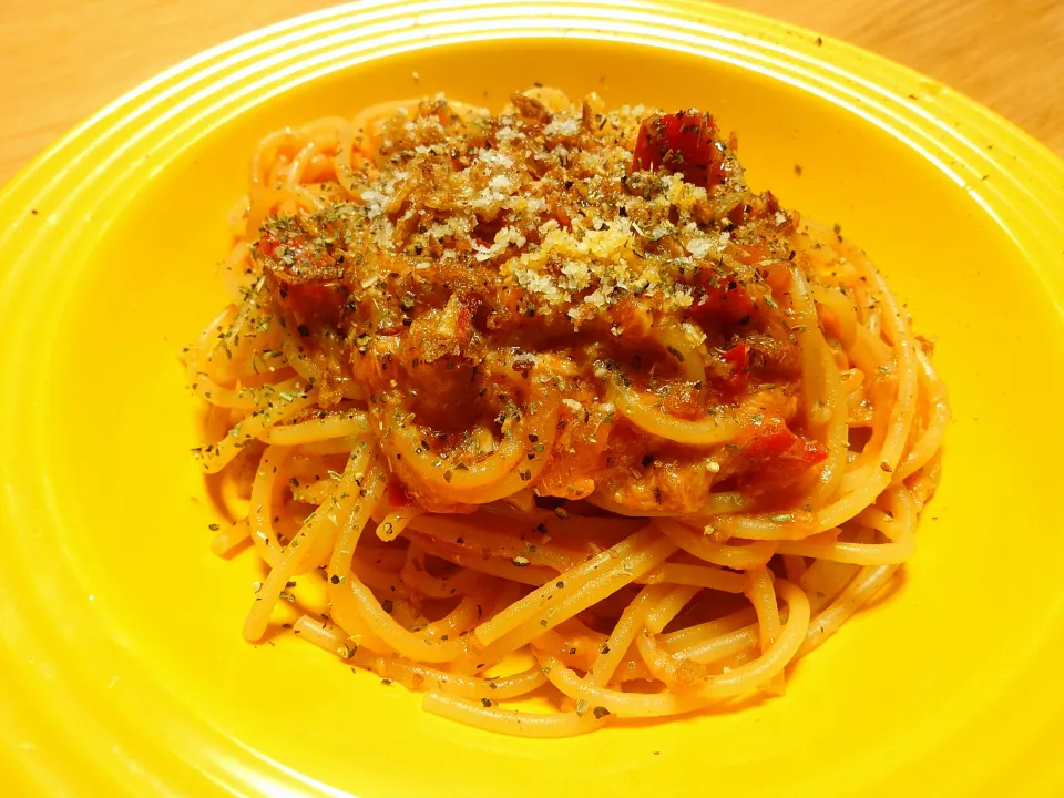サルサソースでツナトマトパスタ|cookingパパ五郎さん