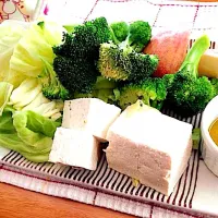 蒸し野菜と、蒸し豆富|堀田温子さん