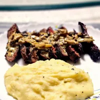 homemade steak with mashed potato |Sabrina R.さん