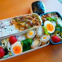 次男・私弁当&おにぎり| tamagomagomagoさん