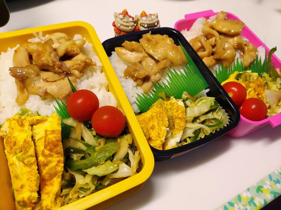 夫弁当､娘弁当､私弁当|みどりさん