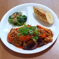 ほうれん草のお浸し、バナナ、麻婆茄子|ナナさん