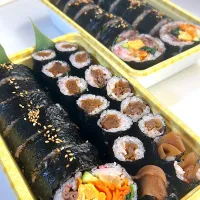 雑穀米キムパとかんぴょう巻き| まゆさん