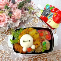 2025.6.9はベイマックスのかき揚げ弁当☘️|makoさん