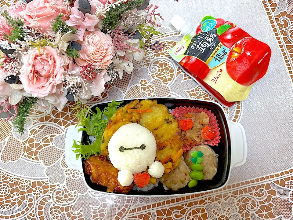 2025.6.9はベイマックスのかき揚げ弁当☘️|makoさん