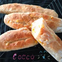 朝日が似合うシリーズ・全粒粉入りコーンのバターフィセル✨| cocco+さん
