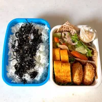キャベツ豚肉炒め蒸、たまご焼き|さにー☆ミさん
