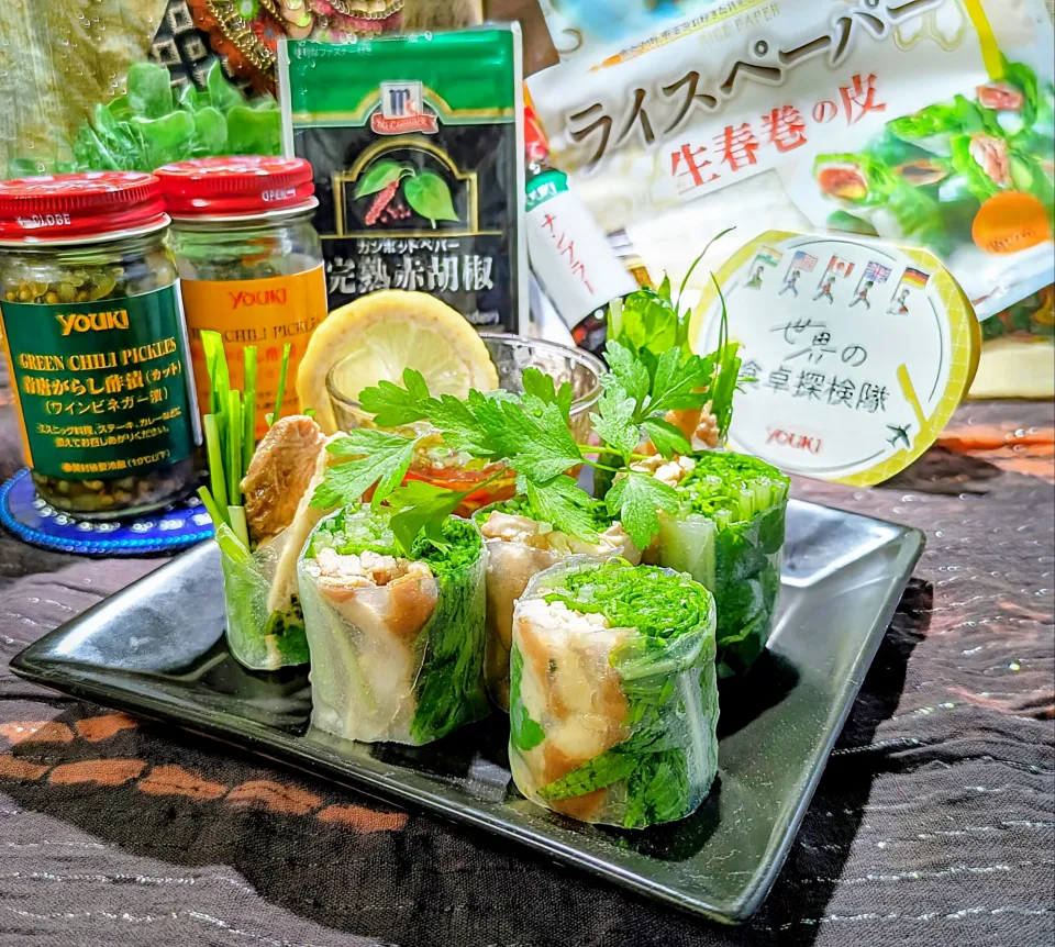 🌏『世界の食卓探検隊』🇱🇦ラオス料理
【🇱🇦ラオス風生春巻き】|ayaさん