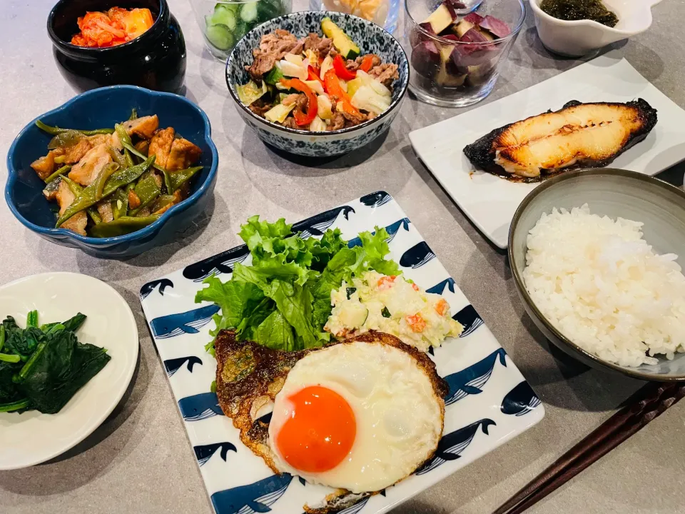 20250608🍛我が家のよるごはん🍗🍚🍖週末のお家ご飯🍝🍛 #週末のおうちご飯　#今日のテキトーごはん　#今日のテキトー飯　 #お昼ご飯　 #snapdish  #料理好きな人と繋がりたい #うちご飯記録 #自分弁当|akiyo22さん