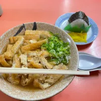 京都　道八　いなりうどん　おにぎり(おかか)|にゃふてんさん