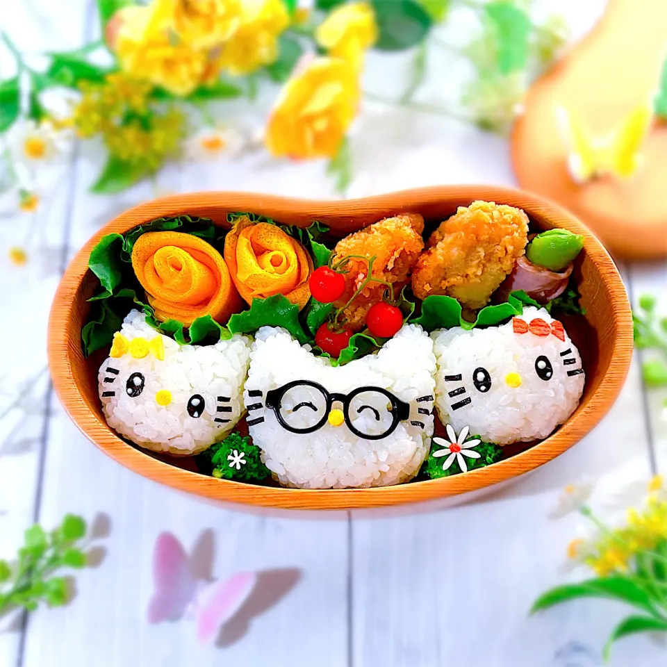 キティちゃんおにぎり弁当|sachikoさん