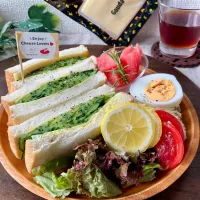 ゴーダスライスdeきゅうりだけサンドイッチ|スイーツポテトさん