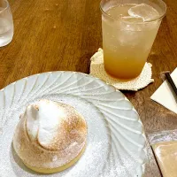 メレンゲレモンタルト、自家製ジンジャーエール|よだみなさん