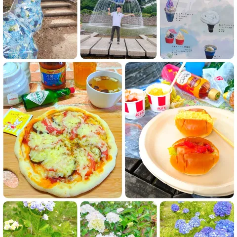 「アンナマンマ 冷製パスタソース」を使ってみたSnapdishの料理・レシピ写真:トマトと茄子のピザ🍕