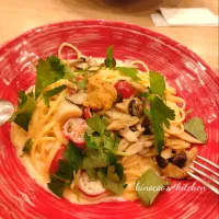 貝柱とウニのクリームパスタ|kinocooさん