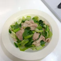 豚肉と青梗菜の塩炒め| miyuさん