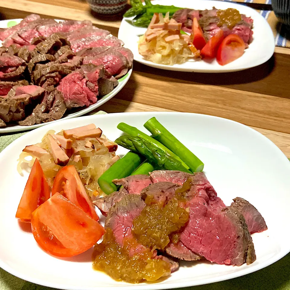 お夕飯　ロピアのお肉でローストビーフ|renharuruさん