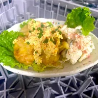 塩糀マリネのチキン南場カレータルタルの立飲み屋キリツのポテサラ添え|shikaさん