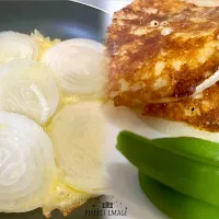 新玉ねぎのチーズカリカリ焼き|harutomomamaさん