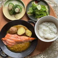 鮭カレー定食| チイホ✨さん