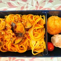なすのボロネーゼパスタ❤️旦那さんお弁当❤️|かおるcitronさん