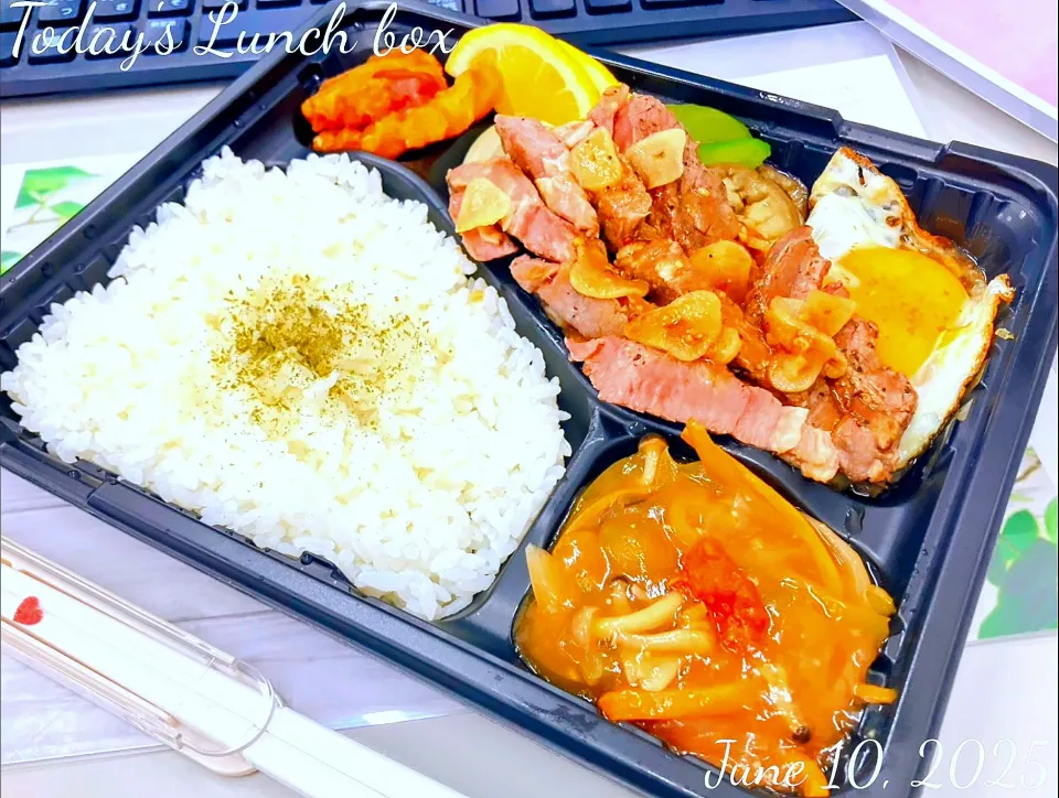 🐂🥩ビーフステーキ弁当🍱|TakeBooさん