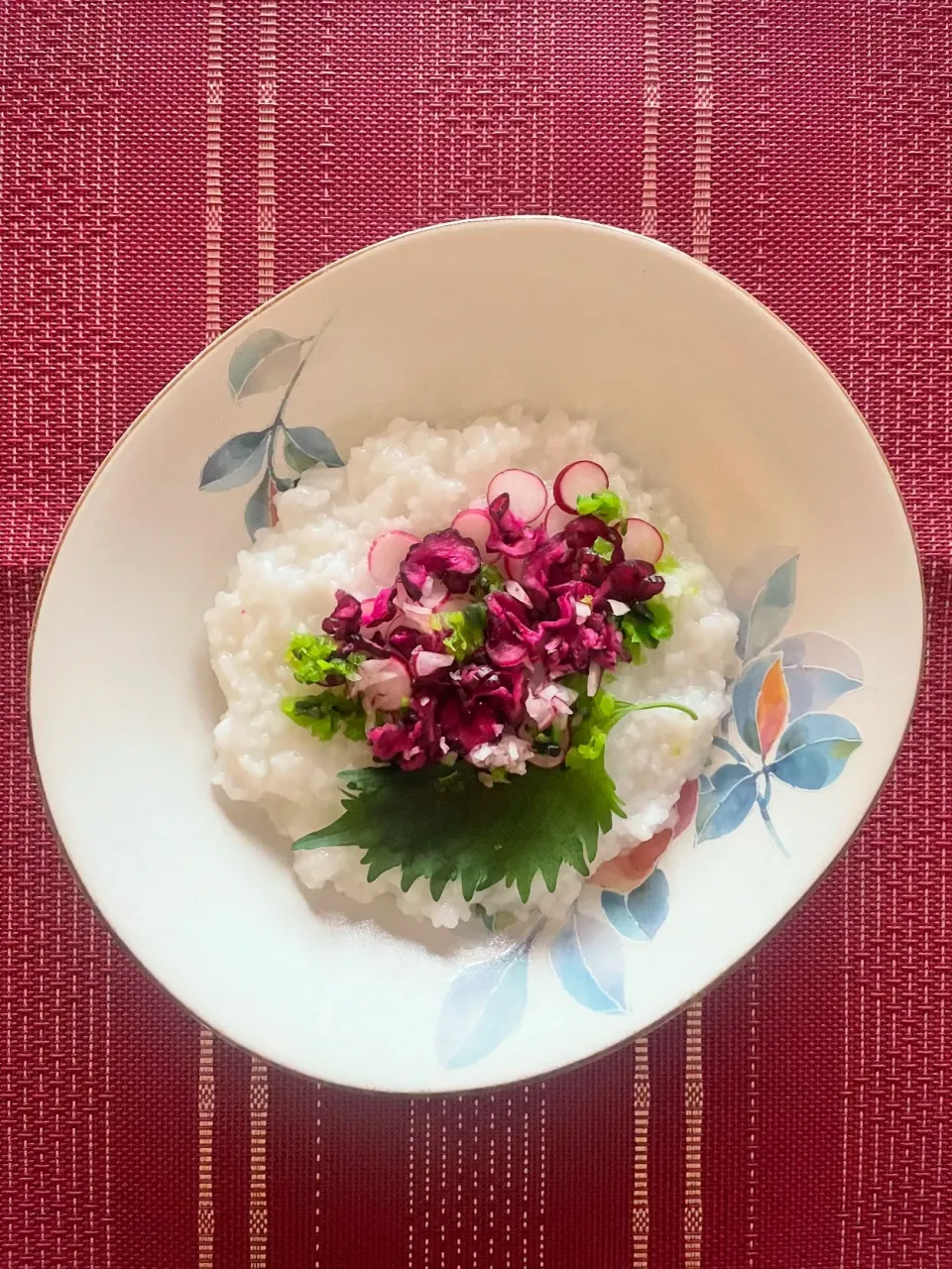 今日のランチは紫陽花粥|めんちゃんさん