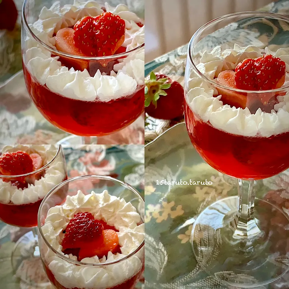 いちごのコンポートゼリー🍓|15taruto.tarutoさん