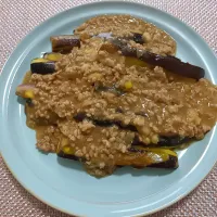 ナスの肉味噌あえ|あやもこさん