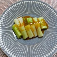 簡単ネギの酢味噌和え|あやもこさん