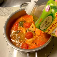 途中までアヒージョ？からの〜| せらぴんさん