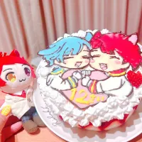 莉犬くん&りけんくんのバースデーケーキ|ゆこぽ♡さん