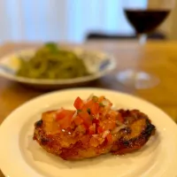 豚ロースのグリル〜自家製トマトサルサソース|acoさん