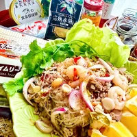 アッチさんの料理 ラープ・ムー🇹🇭（タイのひき肉とハーブのサラダ）