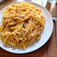 サーモンクリームパスタ|ゆうとさん