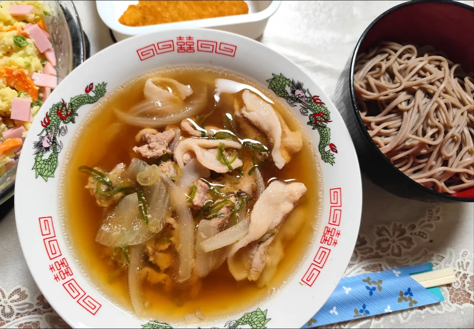 温つけ蕎麦、ポテトサラダ作りました!|m.rafuさん